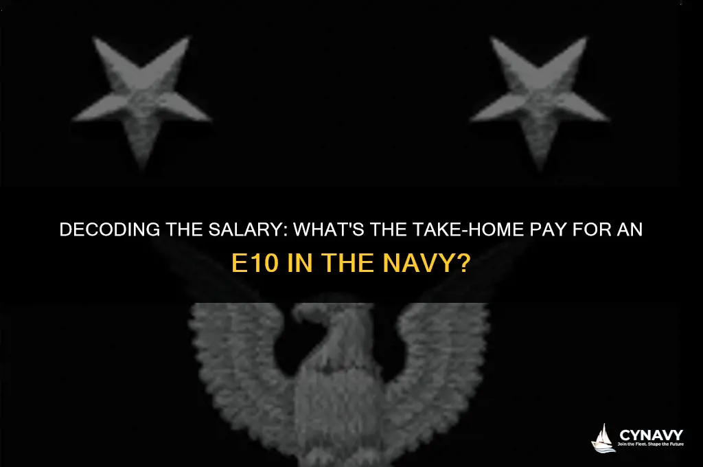 how much does an e10 make in the navy