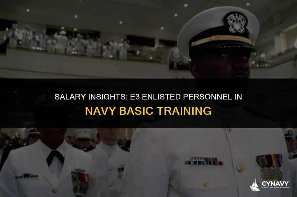 how much does an e3 make in navy basic training