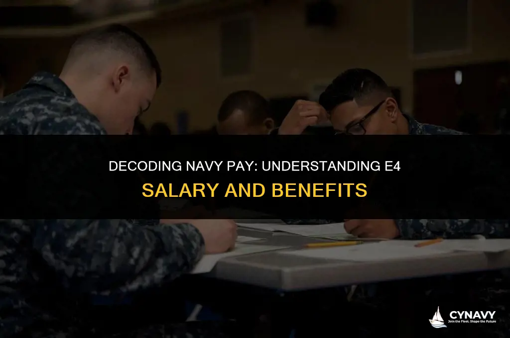 how much does an e4 make in the navy