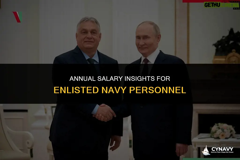 how much does an enlisted navy make a year