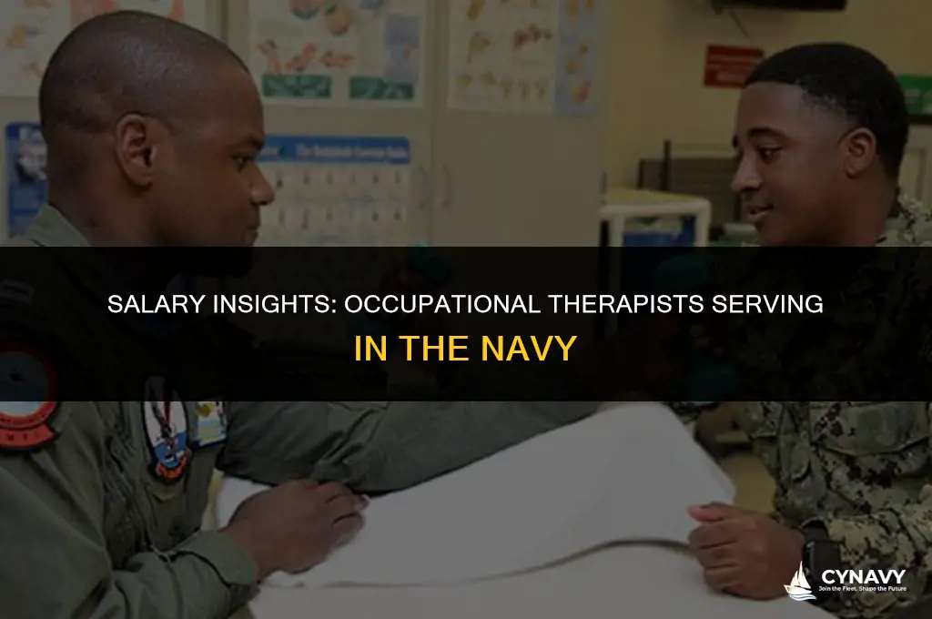 how much does an occupational therapist in the navy make