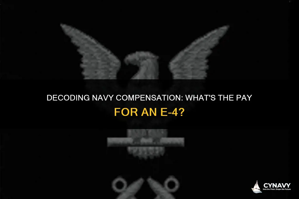 how much does e4 get paid in the navy