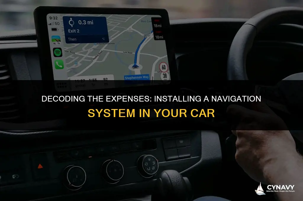 how much does it cost to put a navi
