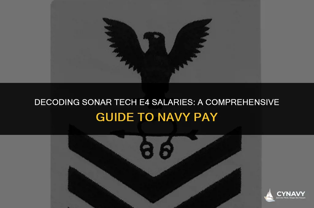 how much does sonar tech e4 pay in navy