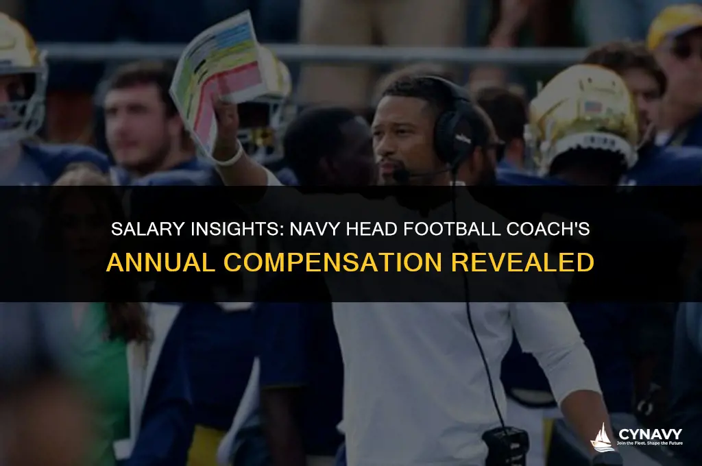 how much does the navy head football coach make