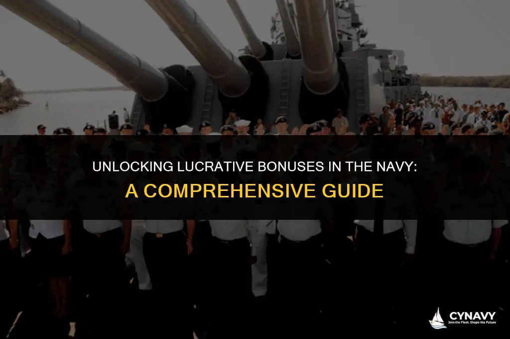 how much in bonuses can you get navy