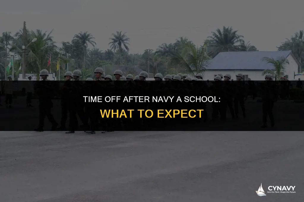 how much leave do you get after navy a school