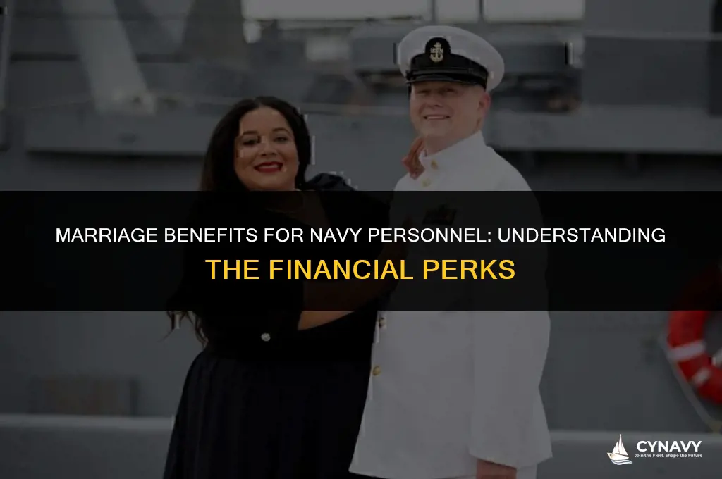 how much mote do navy peoole get for being married
