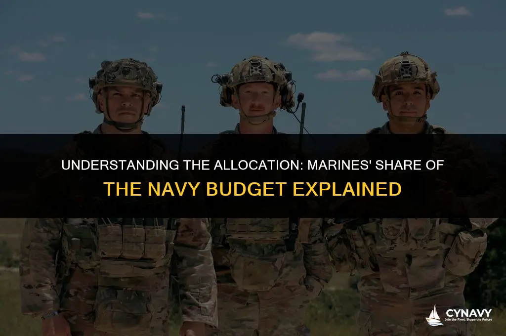 how much of the navy budget does the marine get
