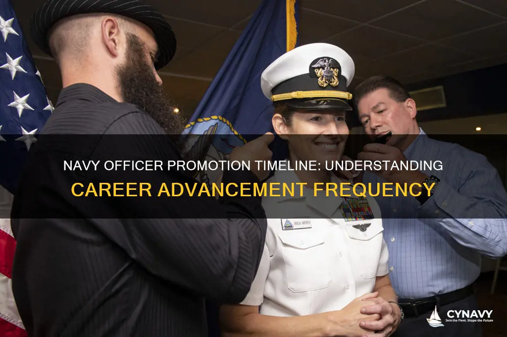how often do navy officers get promoted