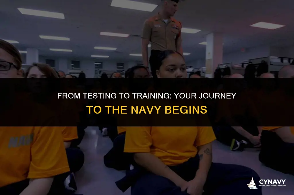 how soon do you go to the navy after testing