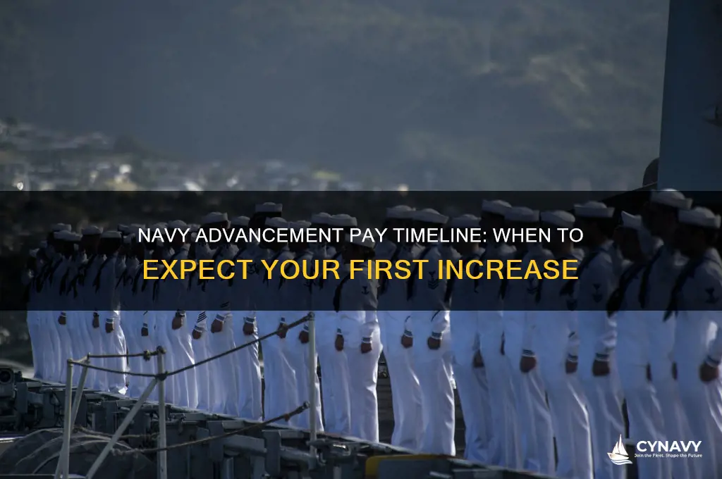 how soon do you start getting paid after advancement navy