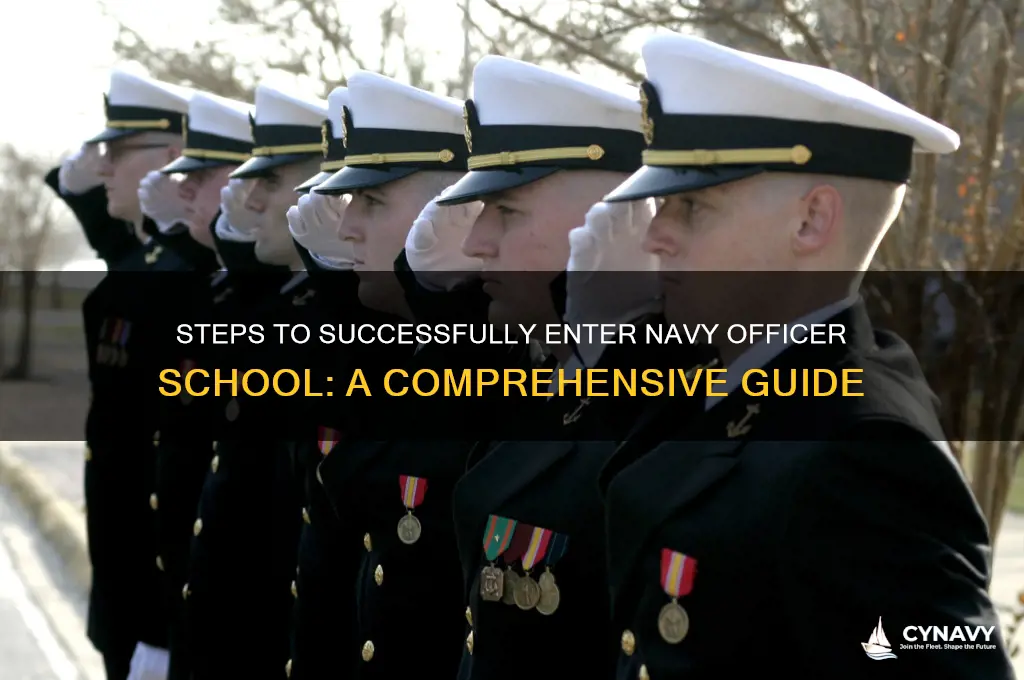 how thad to get into navy officer school