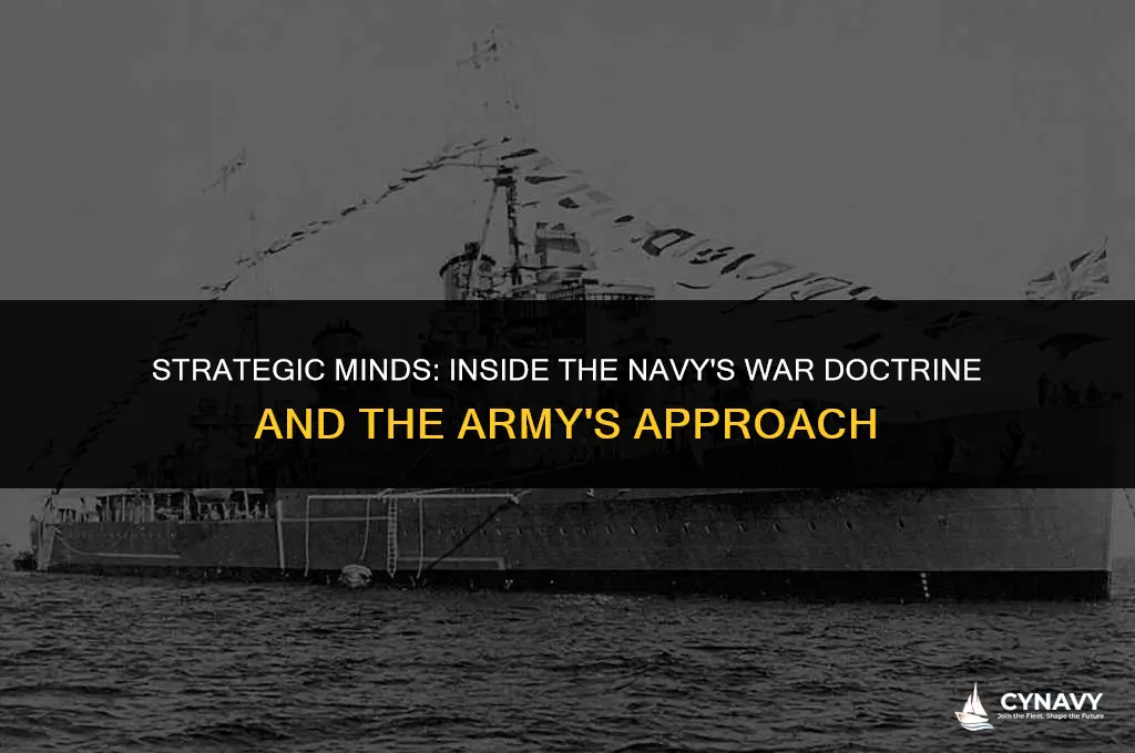 how the navy thinks about war united states army