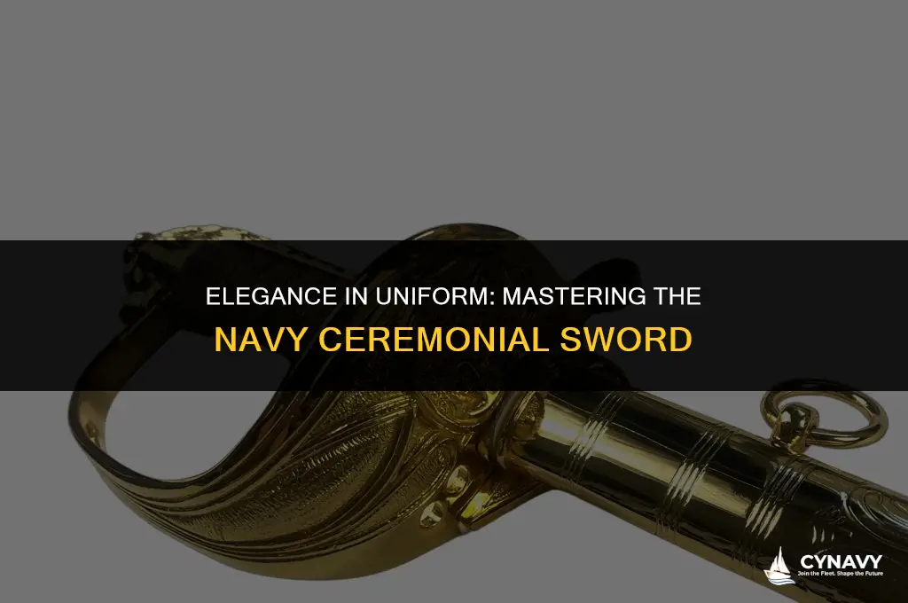 how ti wear navy ceremonial sword
