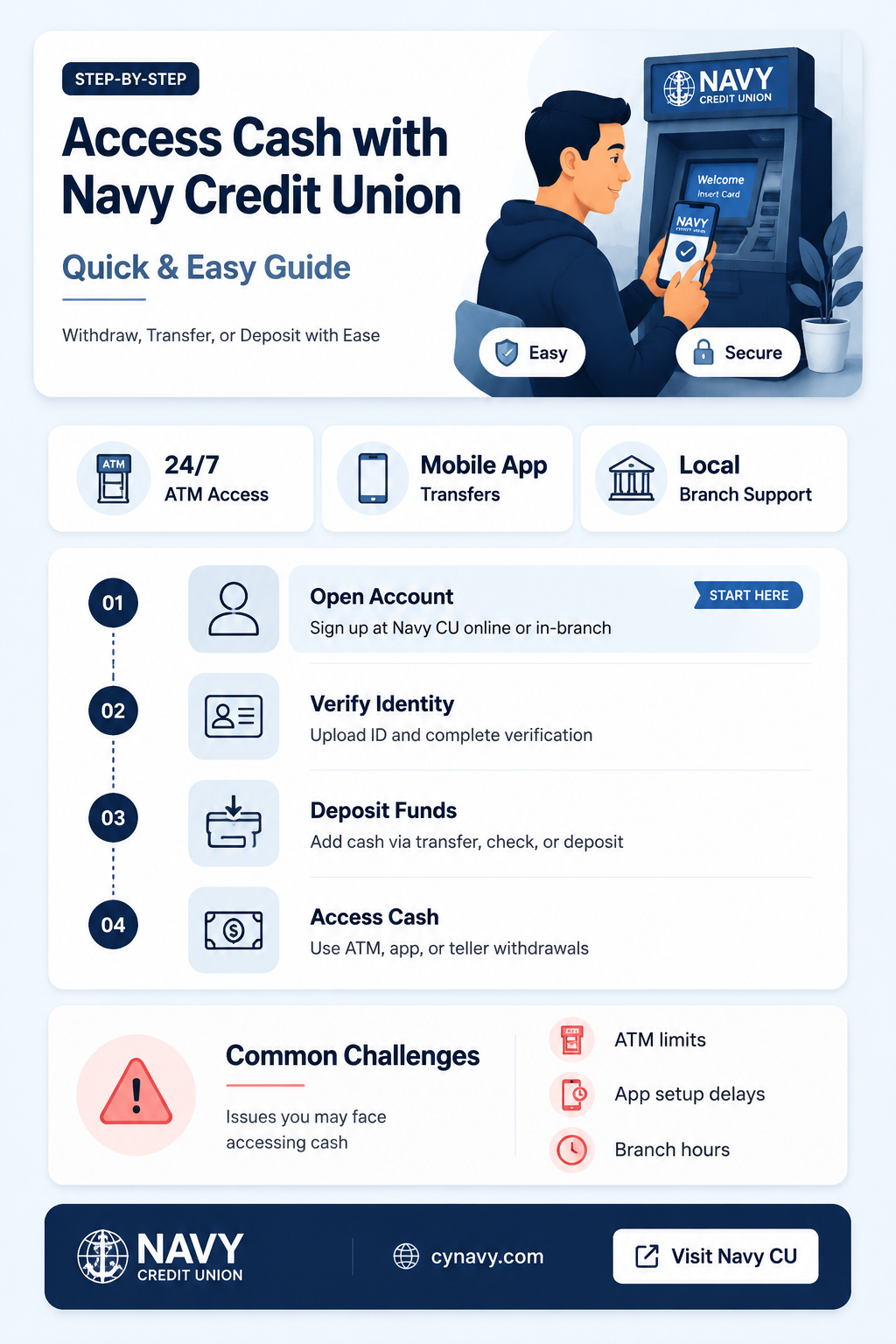 can get money from navy credit union using