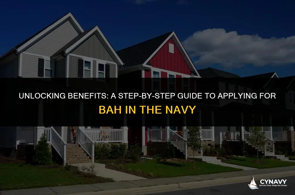 how to apply for bah navy