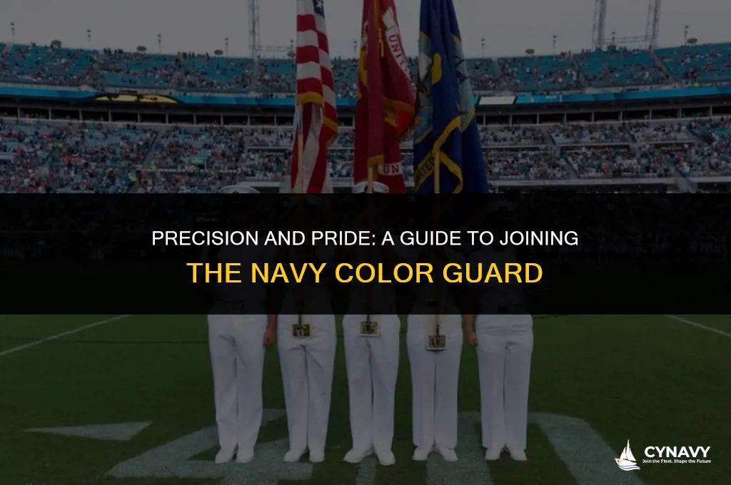 how to become color guard navy