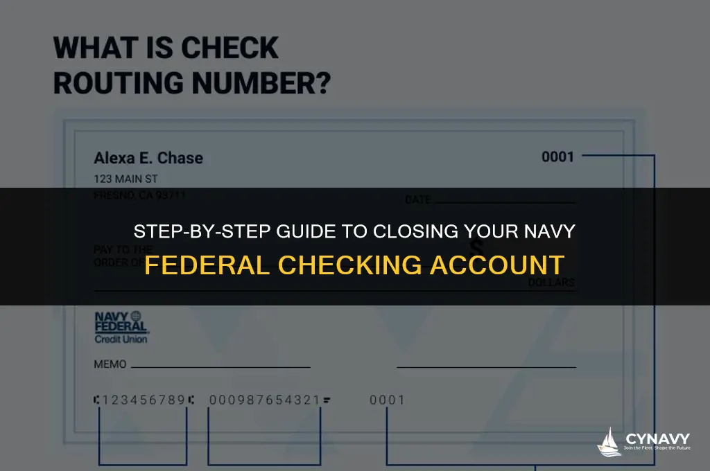 how to close navy federal checking account