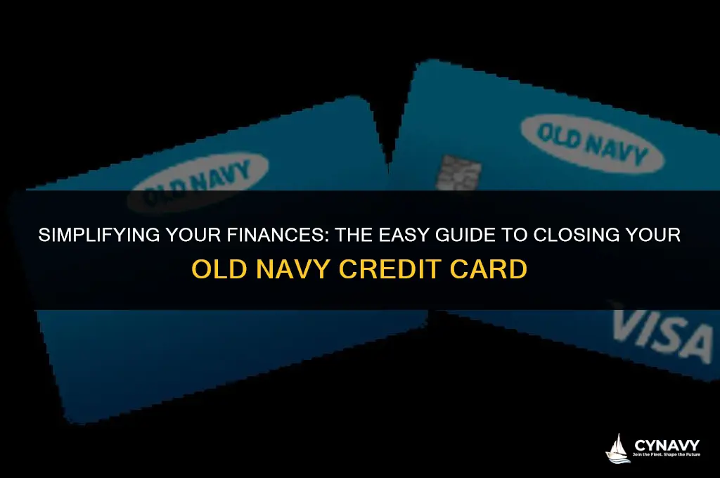 how to close old navy credit card