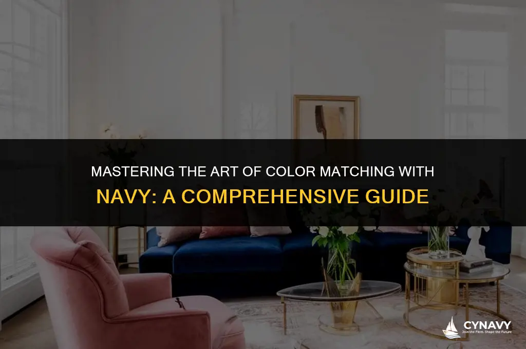 how to color match with navy