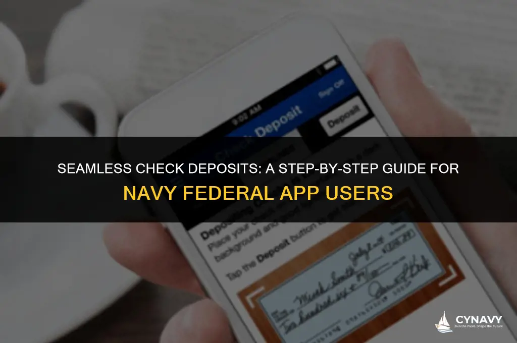 how to deposit a check on navy federal app