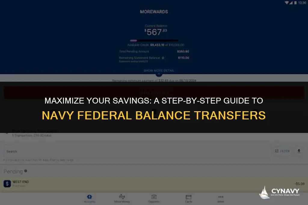 how to do a balance transfer navy federal