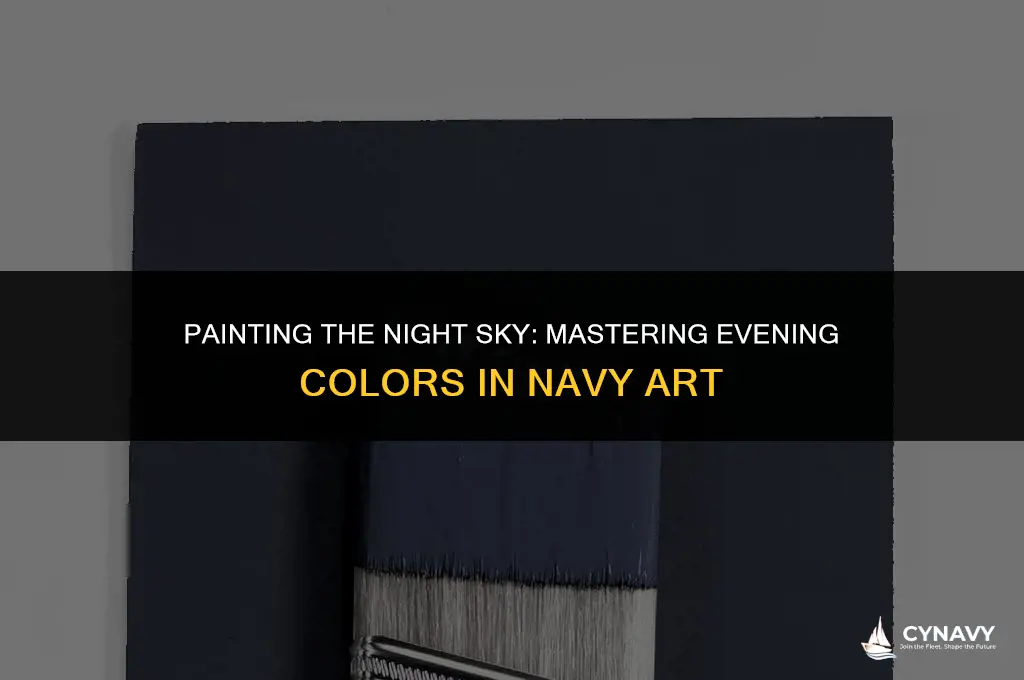 how to do evening colors navy