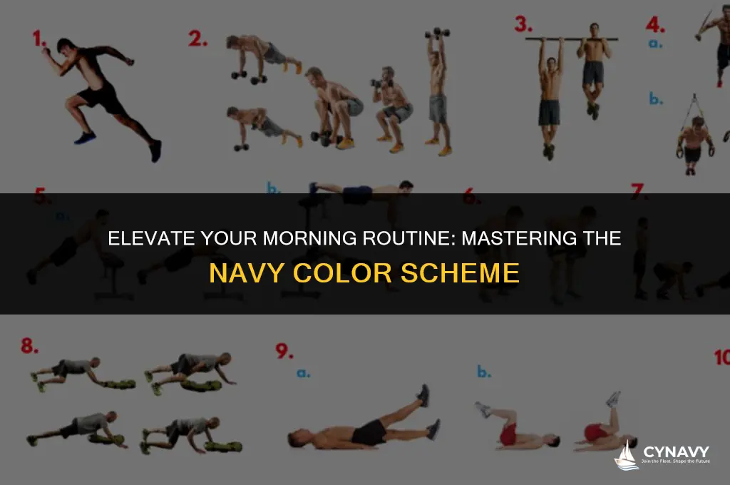 how to do morning colors navy