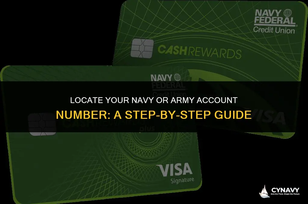 how to find account number navy army