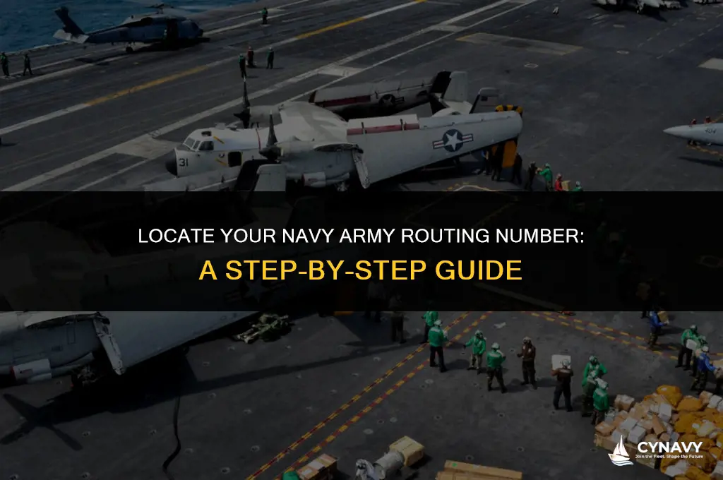 how to find my navy army routing number