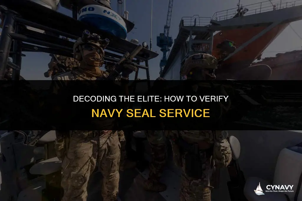 how to find out if someone was a navy seal