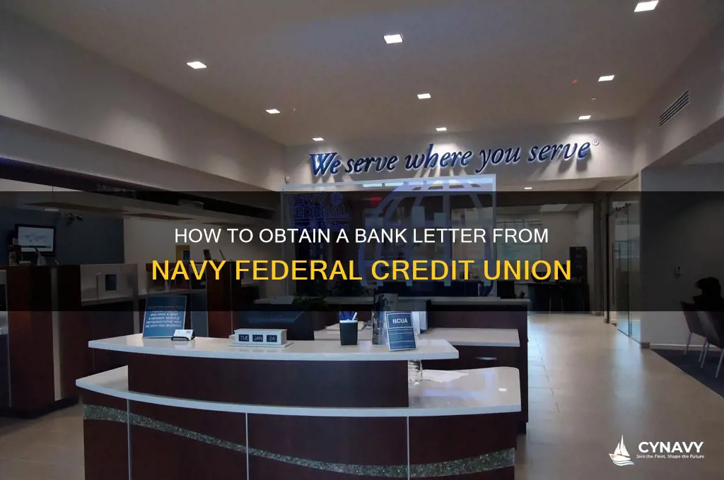 how to get a bank letter from navy federal