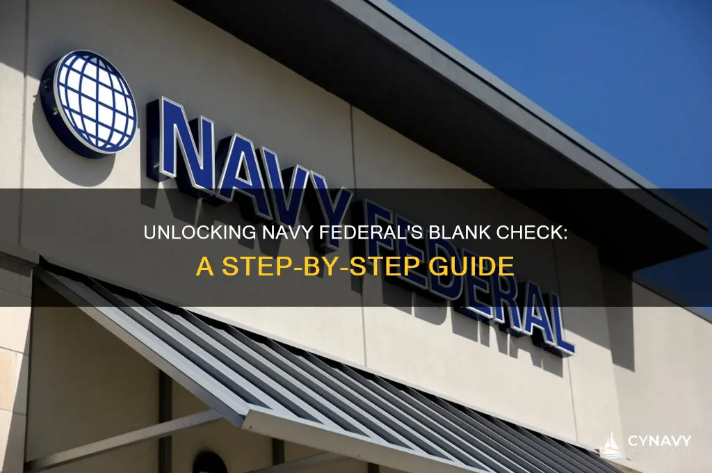 how to get a blank check from navy federal