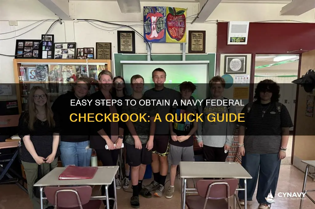 how to get a check book from navy federal