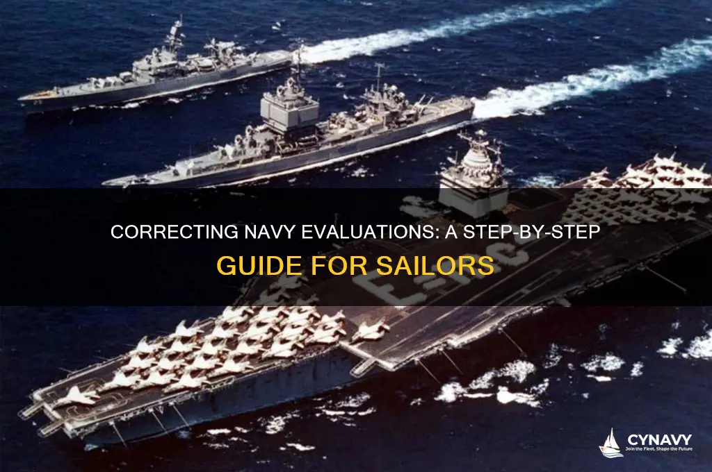 how to get a correection an an eval navy