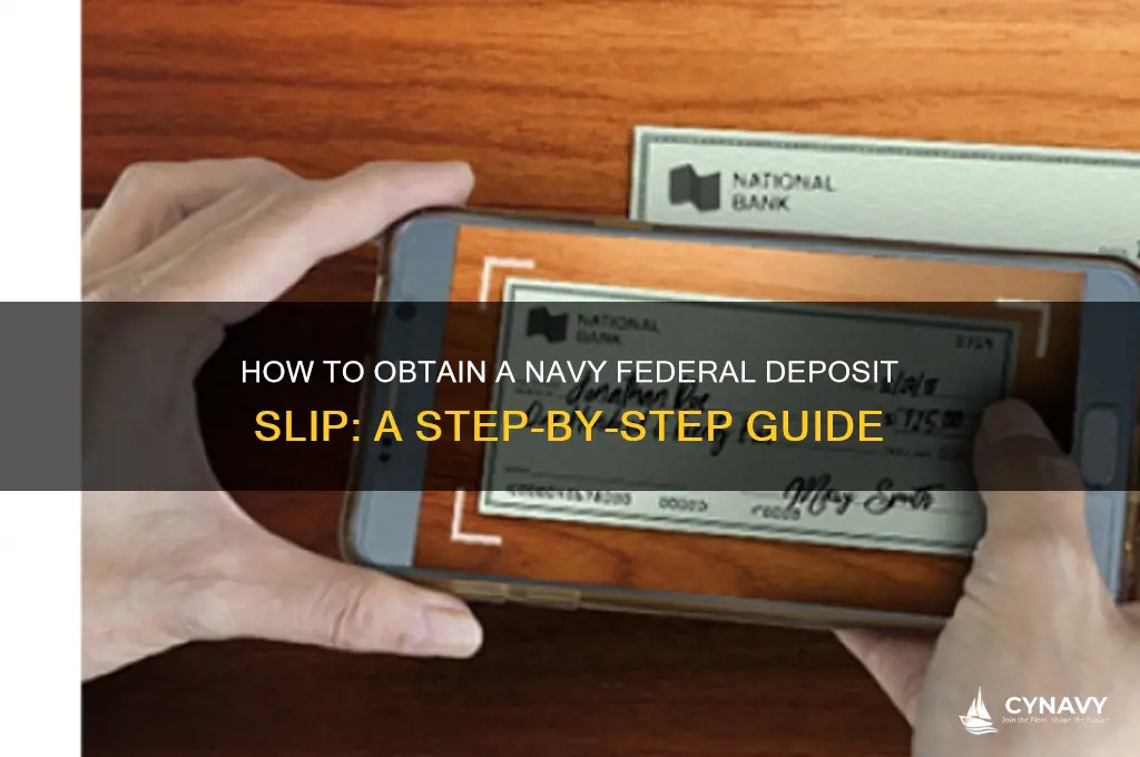 how to get a deposit slip from navy federal