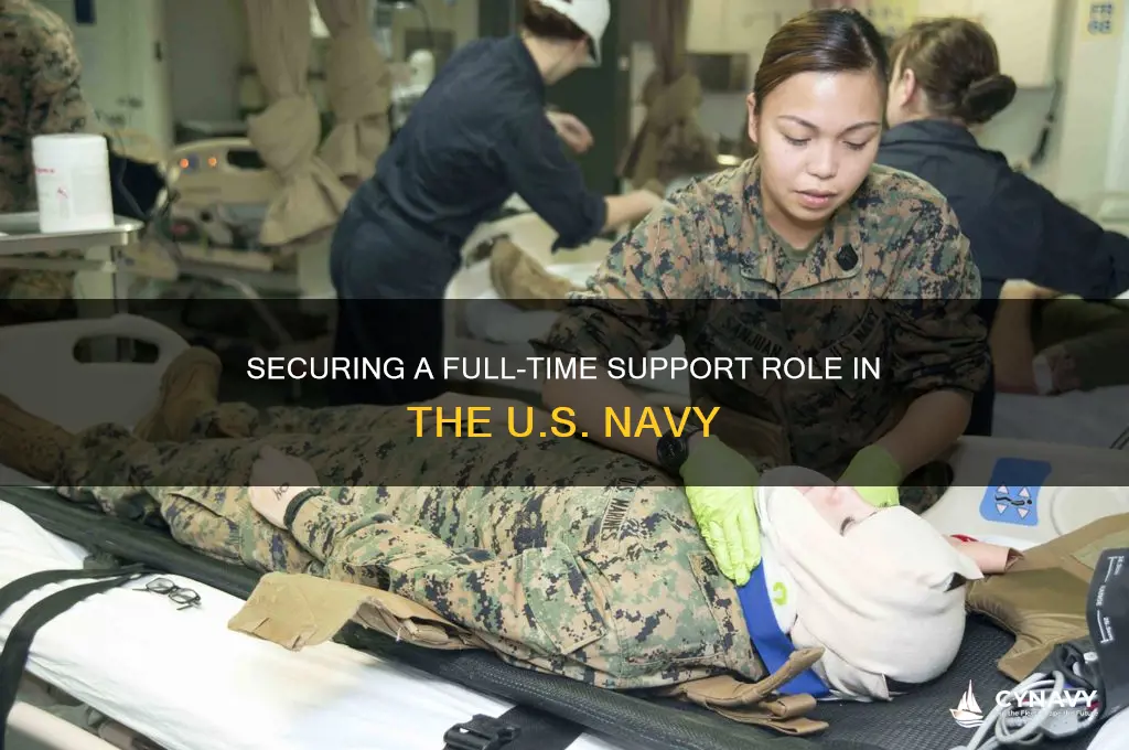 how to get a full time support position navy