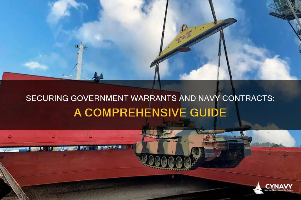 how to get a government warrant and contracting and navy