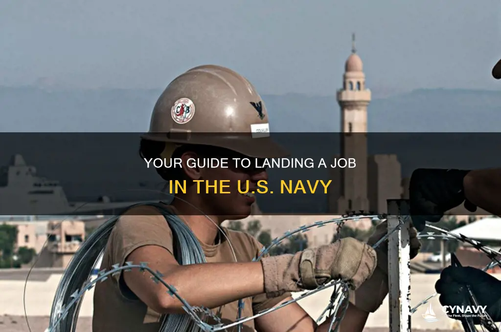 how to get a job at navy