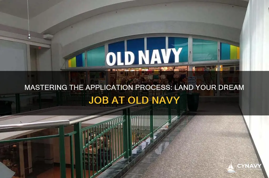 how to get a job at old navy