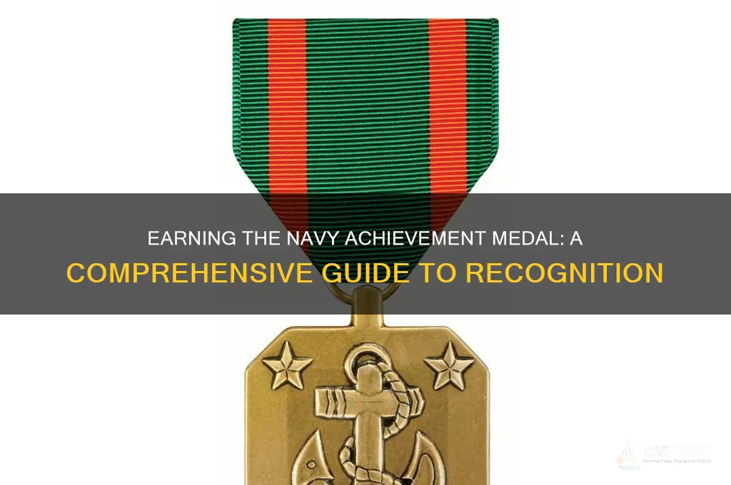 how to get a navy achievement medal