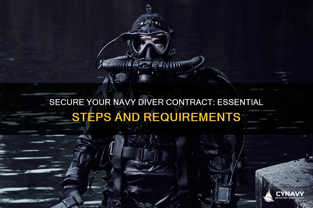 how to get a navy diver contract