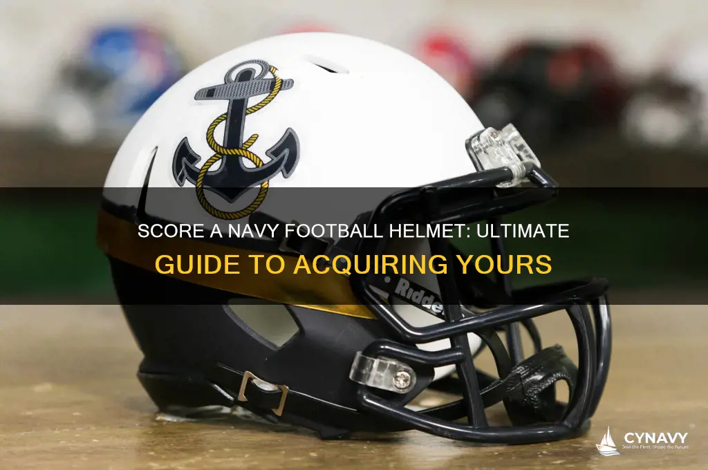 how to get a navy football helmet