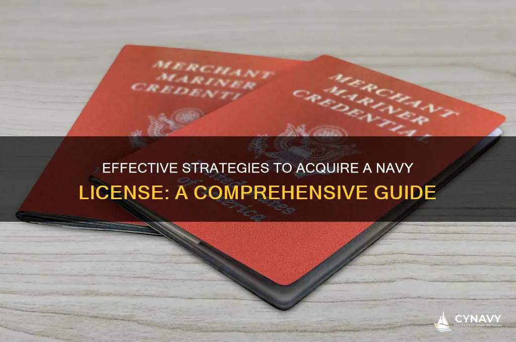 how to get a navy lice