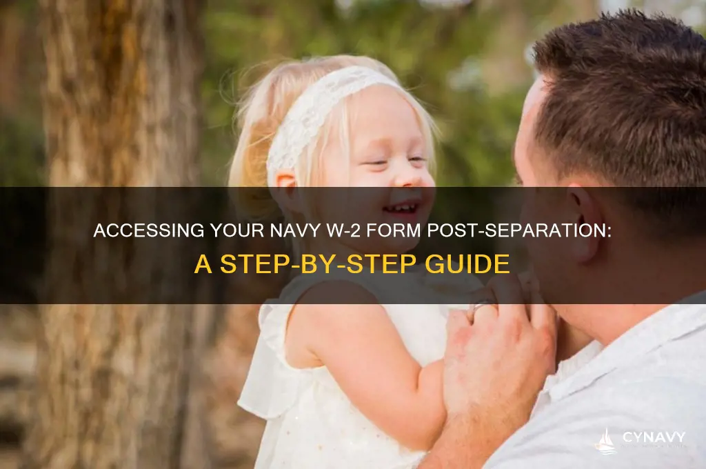 how to get a navy w-2 form after entry separation