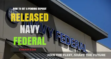 How to Release a Pending Deposit at Navy Federal Credit Union