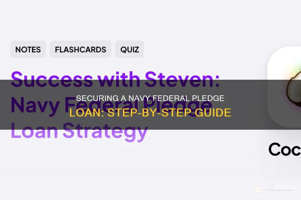 how to get a pledge loan from navy federal