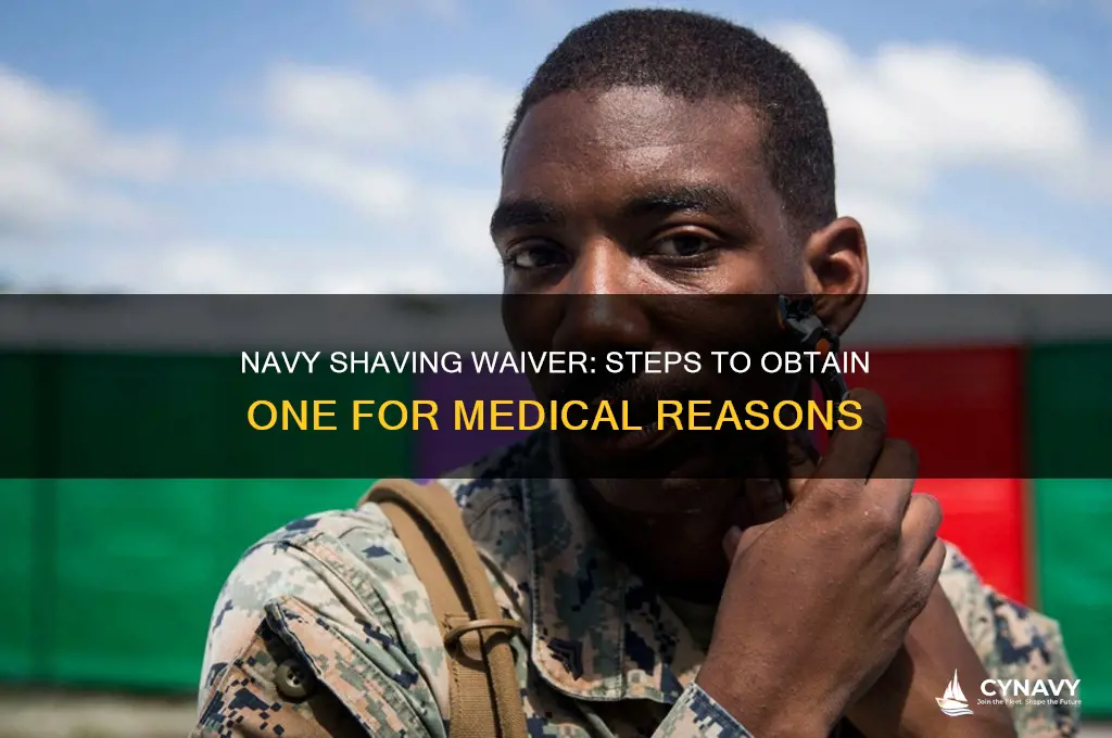 how to get a shaving waiver in the navy