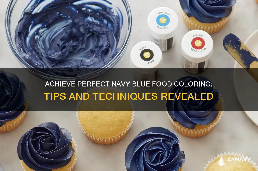 how to get a true navy blue food color